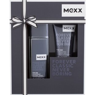 Mexx Men Forever Classic Never Boring Geschenkset - Douchegel & Deodorant
