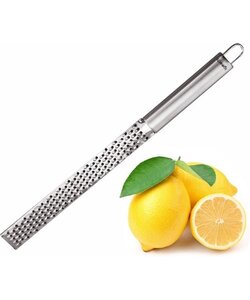 Igoods Rasp - Rasp met Handvat - Keukenrasp - Citroenrasp - Knoflookrasp - Kaasrasp - RVS