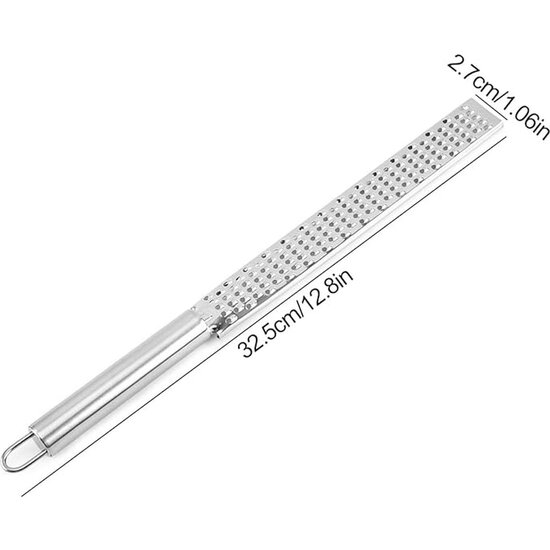 Igoods Igoods Rasp - Rasp met Handvat - Keukenrasp - Citroenrasp - Knoflookrasp - Kaasrasp - RVS