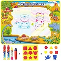 Igoods Igoods speelmat 110 x 80 cm - Tekenmat Met 4 Magic Pennen & Stempelset - Aqua Magic Doodle Mat voor Kinderen - Speelgoed Cadeau voor 3 tm 8 Jaar