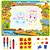 Igoods Igoods speelmat 110 x 80 cm - Tekenmat Met 4 Magic Pennen & Stempelset - Aqua Magic Doodle Mat voor Kinderen - Speelgoed Cadeau voor 3 tm 8 Jaar