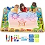 Igoods Igoods speelmat 100 x 100 cm - Tekenmat Met 4 Magic Pennen & Stempelset - Aqua Magic Doodle Mat voor Kinderen - Speelgoed Cadeau voor 3 tm 8 Jaar