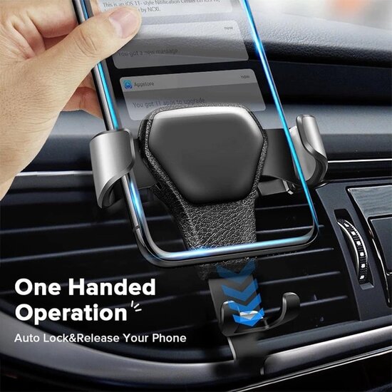 Igoods Igoods Telefoonhouder - Telefoonhouder met Klem - Auto Ventilatie - Universeel - Telefoonhouder Auto