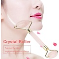 Igoods Igoods Massage Set - Rose Quartz Roller en Steen - Gezichtsmassage - Facial Roller - Schraper - Roze
