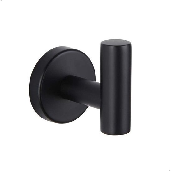 Igoods Igoods Handdoekhaakje - Badkamerhaakje - Ophanghaakje - Badjas - RVS - Zwart