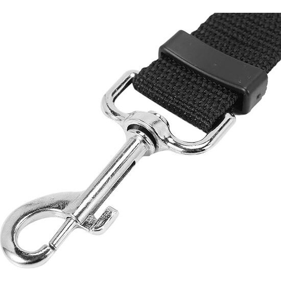 Igoods Igoods Hondengordel - 2-in1 Hondenriem - Veiligheidsgordel - Verstelbaar - Nylon - Zwart