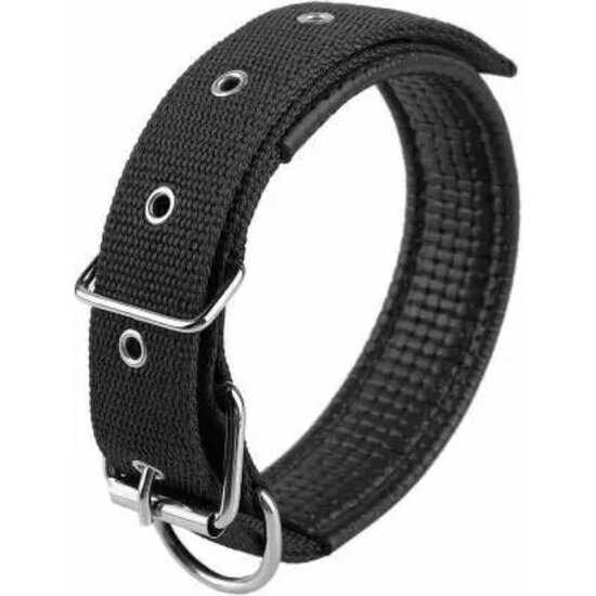 Igoods Igoods Halsband - Halsband voor Honden - Verstelbaar - Nylon - 50cm - Zwart