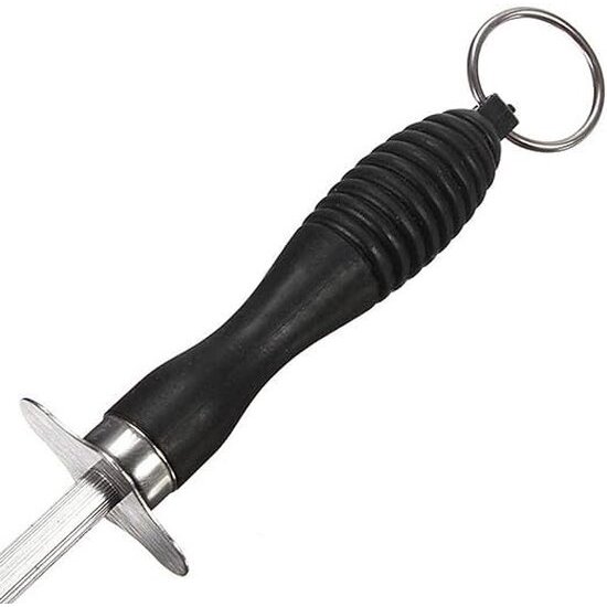 Igoods Igoods messenslijper - Slijpstaaf - Staal - Met handvat - Ophangbaar