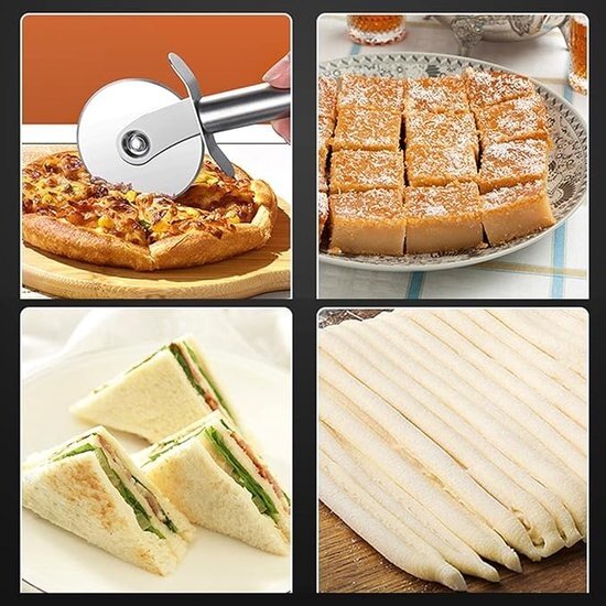 Igoods Igoods Pizzasnijder - Pizzaroller - Pizzames - RVS - Vaastwasserveilig