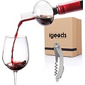 Igoods Igoods 2-in1 Blikopener - Multifunctionele Blikopener - Kurkentrekker - Met loodsnijder - RVS