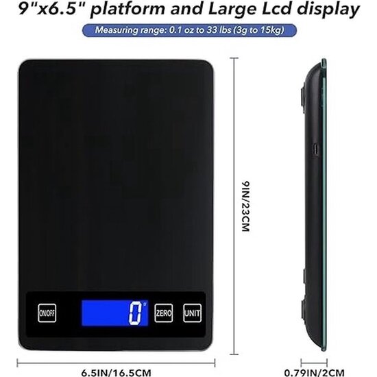 Imtex Imtex® Keukenweegschaal - Digitale Precisie Keukenweegschaal – Weegschaal Keuken - 1gr tot 15kg