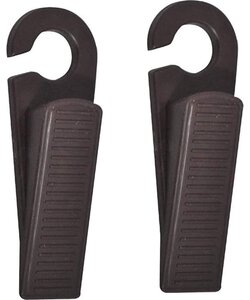 Igoods Deurstoppers - Set van 2 Deurstoppers - Deurwiggen - Ophangbaar - Rubber - Anti-slip - 13cm