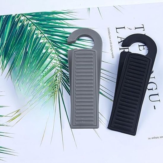Igoods Igoods Deurstoppers - Set van 2 Deurstoppers - Deurwiggen - Ophangbaar - Rubber - Anti-slip - 13cm