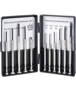 Igoods Schroevendraaier Set - 11-delige Precisie Schroevendraaier Set - Mini-schroevendraaier Set - Met Doosje