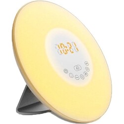 Igoods Wake-up Light - Wekkerradio - Nachtlampje - FM Radio - 7 kleuren - Snooze - Alarm