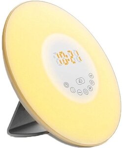 Igoods Wake-up Light - Wekkerradio - Nachtlampje - FM Radio - 7 kleuren - Snooze - Alarm