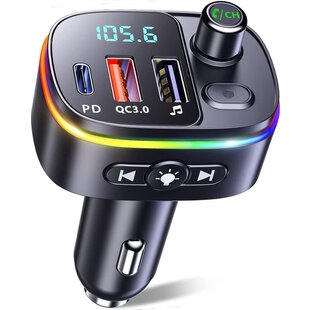 Igoods FM Transmitter - Bluetooth Transmitter Auto - Bluetooth Receiver - MP3 Speler - Handsfree Bellen - USB 3.0 - Bluetooth 5.0 - T25