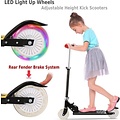 Igoods IGOODS Kinderstep - Kick Step - voor Jongens en Meisjes - Vanaf 3-12 Jaar - Wielen met LED-verlichting - Aluminium - Zwart