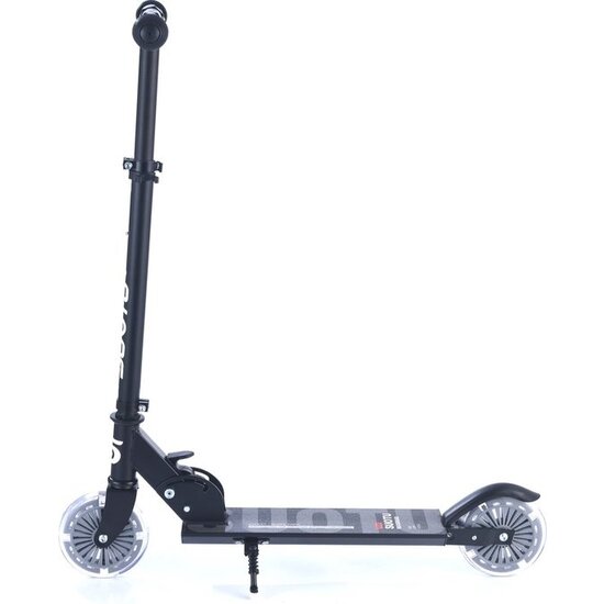 Igoods IGOODS Kinderstep - Kick Step - voor Jongens en Meisjes - Vanaf 3-12 Jaar - Wielen met LED-verlichting - Aluminium - Zwart