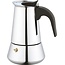 Igoods Igoods Koffiepot Italiaanse Espresso Maker INDUCTIE - 200ml - 4 kopjes - Moka Express Percolator 4 kops Roestvrijstaal - Palermo