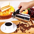 Igoods Igoods Koffiepot Italiaanse Espresso Maker INDUCTIE - 200ml - 4 kopjes - Moka Express Percolator 4 kops Roestvrijstaal - Palermo