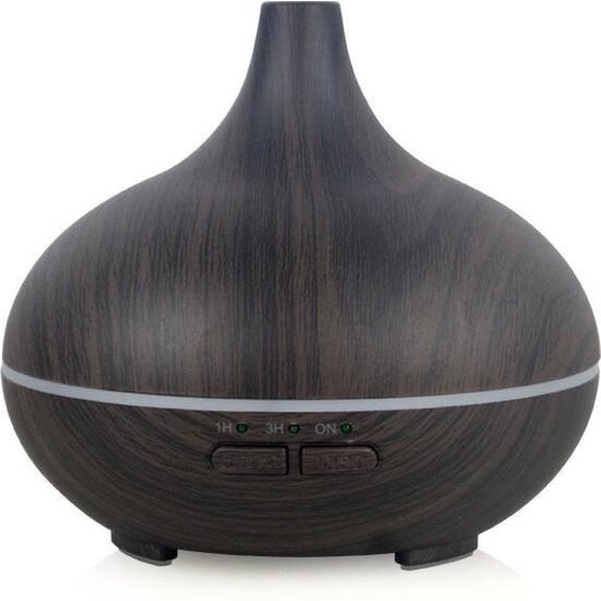 Igoods IGOODS - Aroma Diffuser - Donker bruin hout - 550ml