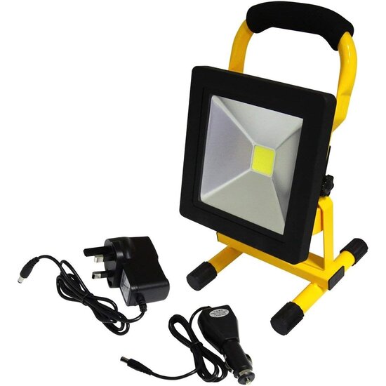 Imtex Imtex Bouwlamp Met Grondstatief - Werklamp - 10W - Verlichting - Straatverlichting