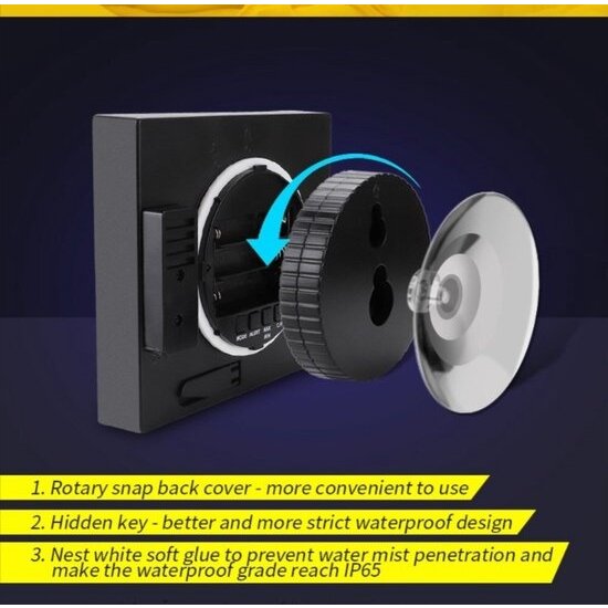 Igoods Igoods Badkamerklok - Waterdicht - Doucheklok - Siliconen zuiger - Wit - Temperatuur - Aftelfunctie