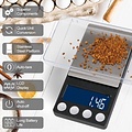 Imtex Imtex Digitale Precisie Keukenweegschaal - 200 g / 0,1 g - Van 0,1 tot 200 gram - Pocket Mini Scale - USB - Zwart