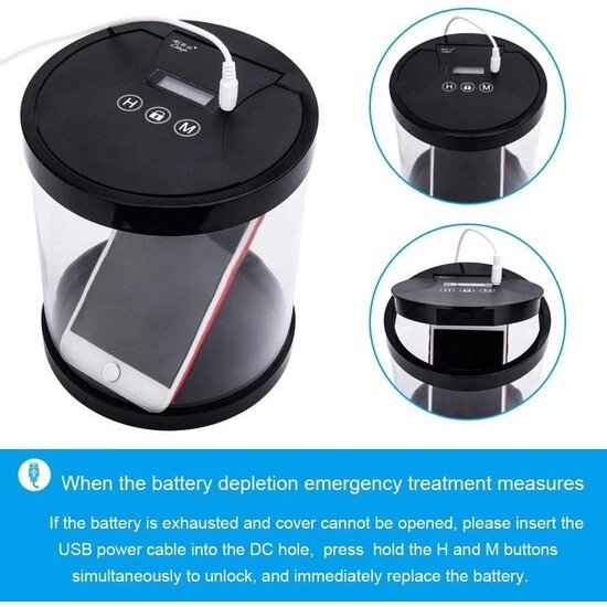 Igoods Igoods Telefoonkluis - Smartphonekluis - Telefoonkluis met Tijdslot - Opbergdoos - Focus Box - meer Focus