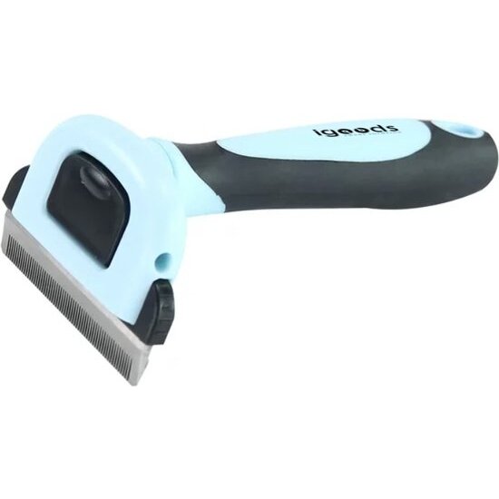 Igoods Igoods Hondenborstel - Kattenborstel - Pluizenborstel - Dierenkam - Vermindert Haaruitval Tot 95% - Blauw