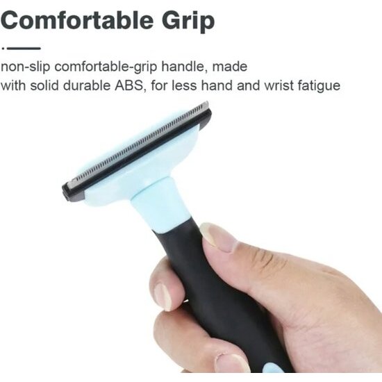 Igoods Igoods Hondenborstel - Kattenborstel - Pluizenborstel - Dierenkam - Vermindert Haaruitval Tot 95% - Blauw