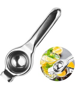 Igoods Citruspers - Limoenpers - Handmatige Citroenpers - RVS - Zilver