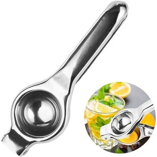 Igoods Citruspers - Limoenpers - Handmatige Citroenpers - RVS - Zilver