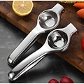 Igoods Igoods Citruspers - Limoenpers - Handmatige Citroenpers - RVS - Zilver