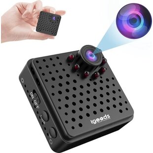 Igoods HD Beveiligingscamera - Mini Camera - Verborgen Spy Camera - App voor Telefoon - Nachtvisie & Alarmfunctie - 1080P