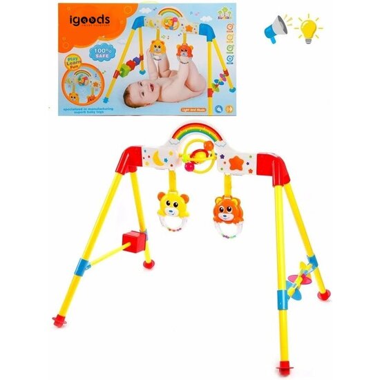 Igoods Igoods Babygym Met Speeltjes Met Geluid En Licht - Sport Voor Baby - Actief Speelgoed Voor Babies - Educatief & Sportief