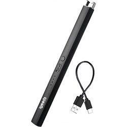 Igoods Elektrische Aansteker - USB Plasme Aansteker - Duurzaam - Oplaadbaar - Windbestendig - Zwart
