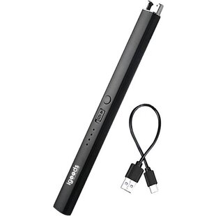 Igoods Elektrische Aansteker - USB Plasma Aansteker - Duurzaam - Oplaadbaar - Windbestendig - Zwart