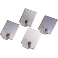 Igoods Igoods Ophanghaken - Handdoekhaakjes - Zelfklevend - Plakhaakjes - Wandhaken - RVS - 4 Stuks