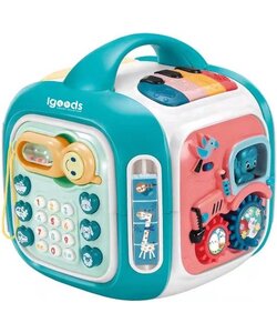 IGOODS 6-in-1 Activiteiten Kubus - Activity Center Baby - Activity Center - Baby Speelgoed - Kinder Speelgoed - Educatief Speelgoed-Baby Activiteiten Kubus - Educatief Babyspeelgoed - Groen