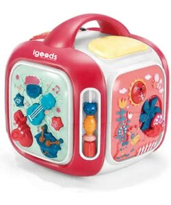 IGOODS 6-in-1 Activiteiten Kubus - Activity Center Baby - Activity Center - Baby Speelgoed - Kinder Speelgoed - Educatief Speelgoed-Baby Activiteiten Kubus - Educatief Babyspeelgoed - Roze