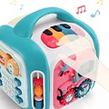 Igoods IGOODS 6-in-1 Activiteiten Kubus - Activity Center Baby - Activity Center - Baby Speelgoed - Kinder Speelgoed - Educatief Speelgoed-Baby Activiteiten Kubus - Educatief Babyspeelgoed - Roze