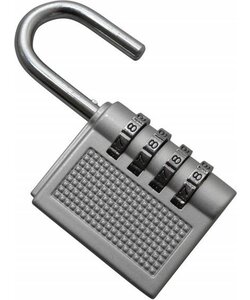 Igoods Combinatieslot - Hangslot - Cijferslot - Kofferslot - Cijferhangslot met 4 Cijfers - Universeel - Grijs