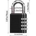 Igoods Igoods Combinatieslot - Hangslot - Cijferslot - Kofferslot - Cijferhangslot met 4 Cijfers - Universeel - Zwart