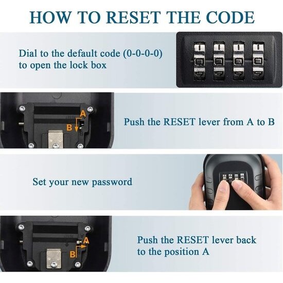 Igoods IGOODS - Robuuste sleutelkluis met code voor buiten - Centraal opbergen van sleutels met cijferslot - Sleutel Kastje