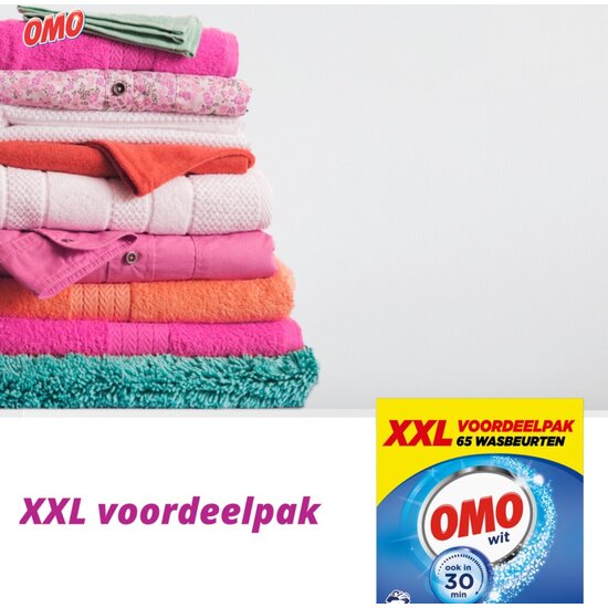 Omo Omo Wit Waspoeder - 65 wasbeurten