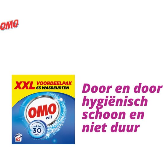 Omo Omo Wit Waspoeder - 65 wasbeurten