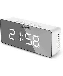 Igoods Wekker Met Spiegel - Spiegelklok - Digitale LED klok - LED Alarmklok Merk: Igoods  1,0/5 (1 review)