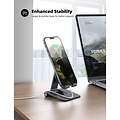 Igoods IGOODS - Vouwbare aluminium Telefoon - mini Tablet houder beugel - Foldable Stand